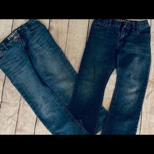 Two pairs of crazy 8 jeans size 8 and 8 husky